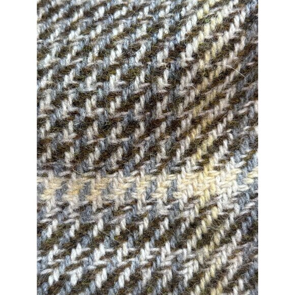 Daniel Hechter Mens Sport Coat Blazer Vintage Plaid Neutral Wool Heavy Alpaka O/ - Picture 7 of 11